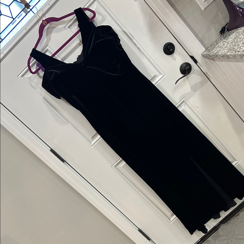 Night Way Collections Black Velvet Wedding Dress